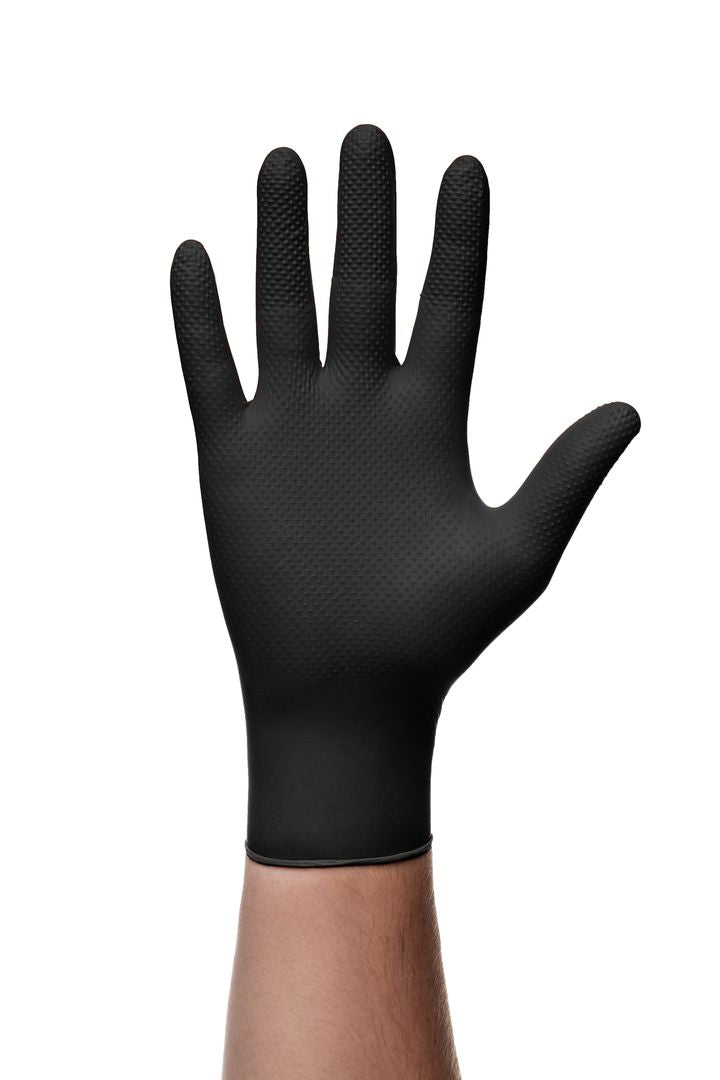 Gant Nitrile Noir GO.GRIP Carton de 10 Boites Livraison Offerte