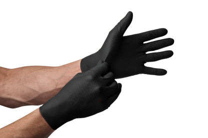 Gant Nitrile Noir GO.GRIP Carton de 10 Boites Livraison Offerte